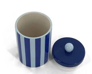 Recipiente de Cerámica Texturizada con Tapa, Hermético, Apto para Alimentos, Organizador de Cocina Duradero, Almacenamiento Moderno para Encimera - Product Image 3