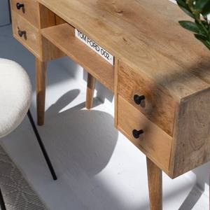 Mesa Consola de Escritorio Vandana Lunaris Nimbus, Mueble de Acento Moderno y Minimalista de Madera Sólida - Product Image 6