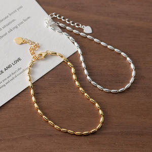 Collar de Perlas de Plata de Ley S925 con Cuentas Ligeras, Diseño de Espina de Serpiente, Collar Personalizado con Cuentas Redondas, Cadena para Clavícula Y00765 - Product Image 3