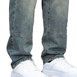 Jeans de Mezclilla Lavados para Hombre, de Alta Calidad, al por Mayor, Estilo Casual, de Pierna Recta, para Trabajo y Uso Diario - Product Image 5