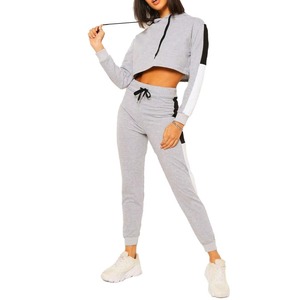 Conjuntos de ropa personalizados para mujer, conjunto deportivo informal, conjunto de sudadera de felpa, conjunto de jogging de algodón, conjunto de dos piezas con sudadera con capucha y pantalones de chándal - Product Image 6