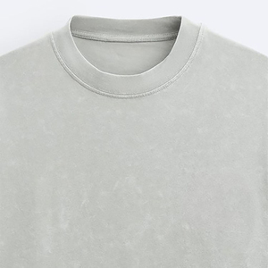 T-shirt surdimensionné d'été personnalisé pour homme en coton respirant avec impression de logo et lettres personnalisés, fabriqué en tissu tricoté polyester/coton - Product Image 3