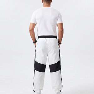 Pantalones de senderismo para hombre, de cintura media con cordón, holgados, impermeables, de pierna ancha, casuales, 100% nailon poliéster, de secado rápido - Product Image 3