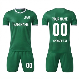 Nuevo conjunto de uniforme de fútbol personalizado con sublimación, conjunto de camiseta de fútbol con estampado digital. - Product Image 1