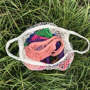 Bolsa de Malla de Algodón Premium con Asa Larga, Bolso de Red Moderno para Mercado de Productos, Comestibles, Viajes a la Playa, Bolsa de Malla para Frutas - Product Image 4