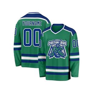 Maillot de hockey sur glace personnalisé en gros, uniforme d'équipe personnalisé, impression par sublimation, léger, respirant, séchage rapide, en polyester - Product Image 6