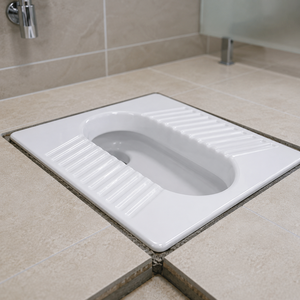 Toilette indienne moderne multi-usage pour écoles, sans bride, en céramique, à poser au sol, surface durable - Product Image 6
