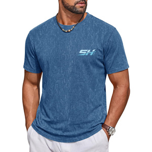 Camiseta de Hombre de Alta Calidad, 100% Algodón, Secado Rápido, Lavado Ácido, Colores y Logotipo Personalizados, Fabricante Pakistaní, Precio Económico - Product Image 1
