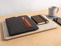 Housse pour ordinateur portable MacBook minimaliste en feutre de laine mérinos, protégez votre technologie dans ce étui rembourré disponible