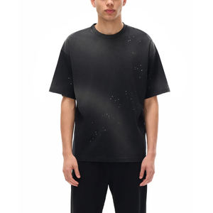 Camisetas Unisex de Alta Calidad Personalizables con Diseño Retro Monkey Wash, Puntos de Colores, 260g, Corte Holgado, Nueva Llegada para Hombre - Product Image 4