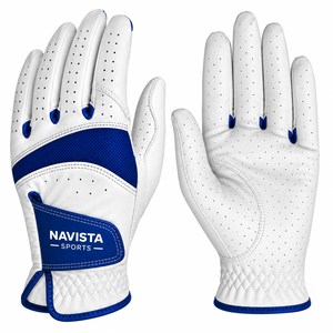 Gant de golf en cuir PU respirant de qualité supérieure pour homme et femme, adhérence stable, toucher doux, ajustement durable, fermeture auto-agrippante pour la main gauche, NAVISTA SPORTS - Product Image 2