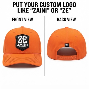 Casquette Snapback Ajustable ZAINI Premium en Sergé de Coton 220 GSM à 5 Panneaux avec Logo Brodé Personnalisé, Imperméable, Unisexe - Product Image 1