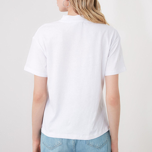 Camiseta Extra Grande para Mujer, Hecha a Medida, 100% Algodón, con Logotipo Impreso Personalizado, Lavada con Ácido - Product Image 1