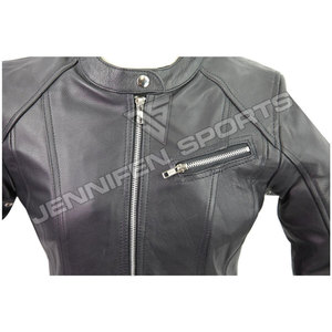 Veste en cuir de motard pour femme, de qualité supérieure, pour la course et les activités de plein air, en cuir véritable - Product Image 3
