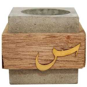 Brûleur d'encens artisanal en bois d'acacia avec motif en résine, pour bâtonnets de bakhoor, durable, pour mariage et occasions religieuses, diffuseur de parfum aromatique - Product Image 3