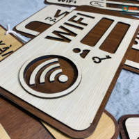 Plaque murale personnalisée en bois rustique pour mot de passe Wi-Fi – Décoration pour maison, café, bureau