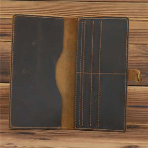 Funda para Libreta de Cheques Unisex de Piel Sintética de Alta Calidad, Estilo Vintage, Portátil, para Viajes, Tarjetero, de Proveedor de Fábrica - Product Image 3