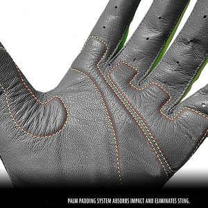 Gants de frappe de baseball en cuir Cabretta à manchette courte de qualité supérieure, logo personnalisé OEM, vente directe d'usine, équipement sportif athlétique professionnel - Product Image 3