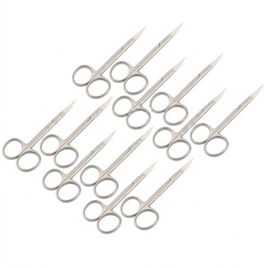 SHAHZIK INTERNATIONAL 12 ciseaux à iris courbés de 4,5 pouces, instruments chirurgicaux dentaires en acier inoxydable, outils de coupe de précision CE - Product Image 3