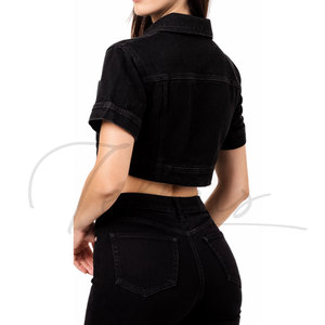 เสื้อกล้ามยีนส์ผู้หญิงสไตล์ใหม่ สีพื้น ปักลายถักโครเชต์ ระบายอากาศ แห้งเร็ว ปรับขนาดได้สำหรับผู้หญิง - Product Image 5