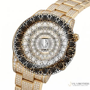Reloj de Lujo Rolax con Cristales Redondos de Moissanita y Cuarzo, Correa de Aleación de 20 mm, Estilo Hip Hop Antiguo para Hombre y Mujer, Diseño Premium Brillante - Product Image 2