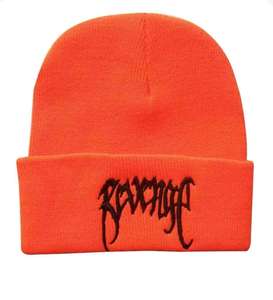 Revenge Embroidery Beanie Hat Unisex Street Style <b>Winter</b> <b>Cap</b> 100% Acrylic Knitted Skull <b>Cap</b> Casual Fashion Adult - Product Image 3