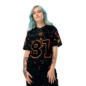 Maillot de football américain en gros à imprimé camouflage numérique, maillot de sport respirant en maille surdimensionné, personnalisable avec numéro et nom d'équipe - Product Image 1