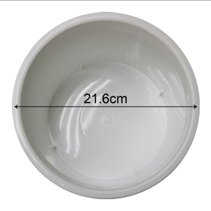 กระถางดอกไม้พลาสติกทรงกลม M03 กระถางปลูกต้นไม้แบบมินิมอล เป็นมิตรกับสิ่งแวดล้อม น้ำหนักเบา สีขาว เงิน ดำ สำหรับจัดวางต้นไม้ในร่ม - Product Image 3