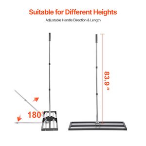 Rullo Livellatore per Prato in Acciaio Inossidabile da 36'' x 10'' Aggiornato con Manico Regolabile da 83.9'' per Livellamento del Giardino, Resistente - Product Image 3