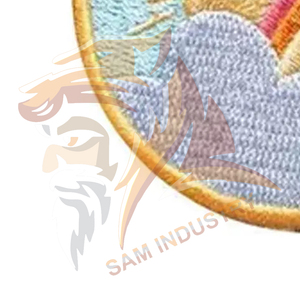 Patchs brodés personnalisés style sport en gros, fabriqués à la main, en toile tissée 3D, à séchage rapide - Product Image 4