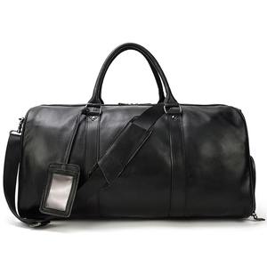 Sacs de voyage en cuir véritable avec logo personnalisé RIMZA INDUSTRIES, fermeture à glissière, tissu durable, grande taille - Product Image 1