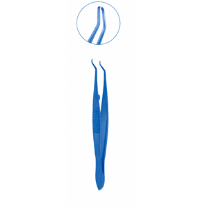 Pinzas Rectas de Titanio Azul de Grado Profesional Troutman Superior para Agarre Muscular Preciso y Control Quirúrgico - Product Image 4