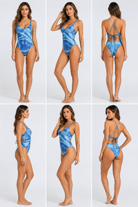 <b>Animal</b> <b>pattern</b> one shoulder girls one piece swimsuit sexy swimwear custom print beachwear summer fashion tummy control bathing - Product Image 5