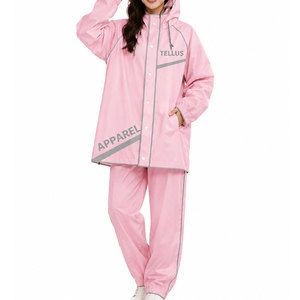 <b>Women</b>’s Waterproof Motorcycle Rain Suit Jacket and <b>Trouser</b> Set <b>Women</b>’s All Weather Waterproof Rain Suit - Product Image 5