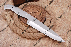 Couteau de chasse et de camping professionnel sur mesure OEM/ODM, en acier au carbone forgé à la main, lame fixe de 8 pouces, pointe tombante, qualité industrielle - Product Image 3