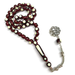 Tasbih musulman en résine, chapelet islamique, perles de prière, 33 pièces, Tespih, accessoires arabes pour hommes, cadeau du Ramadan, Misbaha - Product Image 1
