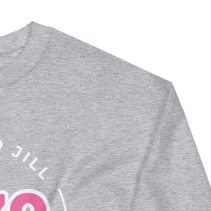 เสื้อสเวตเชิ้ตคอกลมสีชมพู Jack and Jill ลายพิมพ์วงกลม JJ ปี 1938 แบบยูนิเซ็กส์ เนื้อผ้านุ่ม สวมใส่สบาย แขนยาว เสื้อพูลโอเวอร์ ขายส่งเสื้อผ้า - Product Image 5