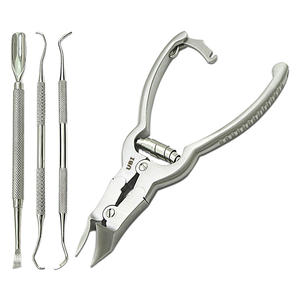 Ensemble de coupe-ongles professionnel UBI 4-en-1 en acier au carbone pour manucure et pédicure - Soin des ongles épais et incarnés, luxueux, classique, durable, tout-en-un - Product Image 6