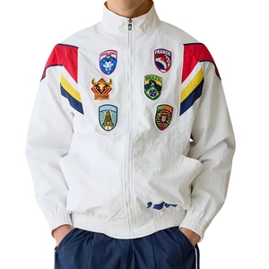 Premium White Woven Nylon <b>Jacket</b> | Official 2026 Tournament Edition Wholesale Sportswear Custom <b>Track</b> & Stadium - Product Image 1