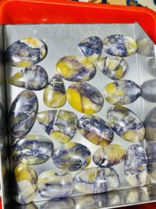 Cabujón de piedra Tiffany, forma mixta, hecho a mano, curación Natural, piedras preciosas sueltas, suave, agradable para la fabricación de joyas, todos los tamaños - Product Image 4