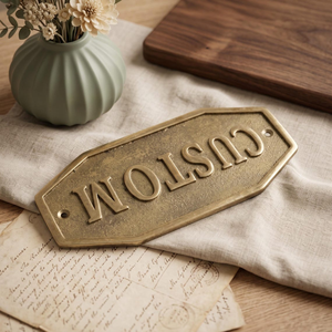 Custom Brass <b>Plaques</b> Personalized Metal Nameplates Commemorative Gift <b>Plaques</b> Historical Building Signs Durable Outdoor Door - Product Image 4