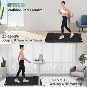 Tapis Roulant da Casa e Ufficio 2.5HP, Velocità 0.6-4MPH, Capacità 300LBS, Tapis Roulant da Scrivania per Camminata e Corsa 0.6-4MPH - Product Image 6