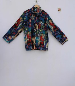 ชุดนอนผ้าฝ้ายพิมพ์ลายสัตว์สำหรับผู้หญิง ยี่ห้อ Naaz Textile ชุดนอนลำลองสำหรับฤดูร้อน เนื้อผ้านุ่ม ระบายอากาศได้ดี ผ้าฝ้าย 100% ความยาวระดับเข่า - Product Image 1