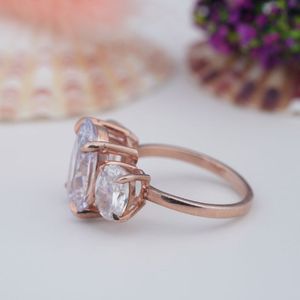 <b>925</b> Wholesale Sterling <b>Silver</b> Three Stone Prong Setting Solid Sterling <b>Silver</b> Diamond Wedding <b>Ring</b> - Product Image 2