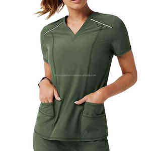 2025 al por mayor 100% poliéster Spandex transpirable logotipo personalizado conjuntos de uniformes de hospital de laboratorio médico para Niñas para mujeres - Product Image 2