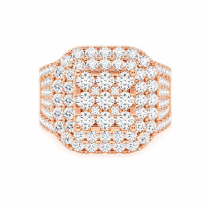 Hip Hop Iced Out Diamond <b>Ring</b> <b>for</b> <b>Men</b> 925 <b>Silver</b> 10K 14K Gold Wide Band Luxury Bling Streetwear Jewelry Statement Gift - Product Image 1