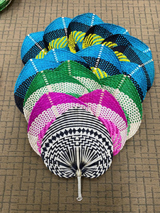 Abanico para colgar en la pared de hoja de palma pintado Vintage, perfecto para regalo de boda de bambú de mimbre, decoración del hogar de estilo Floral con forro de paja - Product Image 6