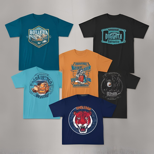 T-shirt imprimé en jersey 220 GSM pour homme – Personnalisé, épais, décontracté, avec motif graphique - Product Image 2