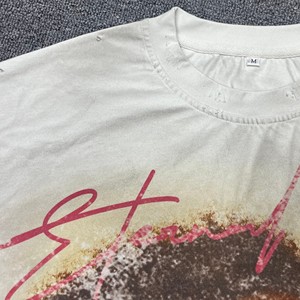 เสื้อยืดคอตตอนเจอร์ซีย์ DTG พิมพ์โลโก้ตามสั่ง 100% ผ้าคอตตอนหนา 300 กรัม สไตล์สตรีทแวร์ทรงโอเวอร์ไซส์ ใส่สบาย คุณภาพสูงสำหรับผู้ชาย - Product Image 5