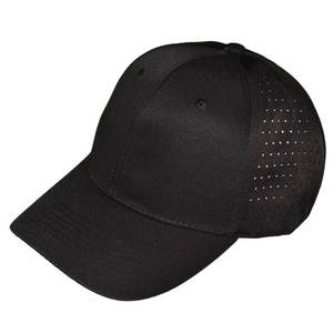 Casquette de baseball unisexe noire unie personnalisée de haute qualité à 6 panneaux, réglable, couleur unie, style décontracté, broderie - Product Image 4